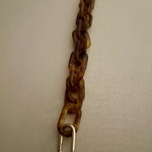 Clare V Turtle and Gold Purse Strap